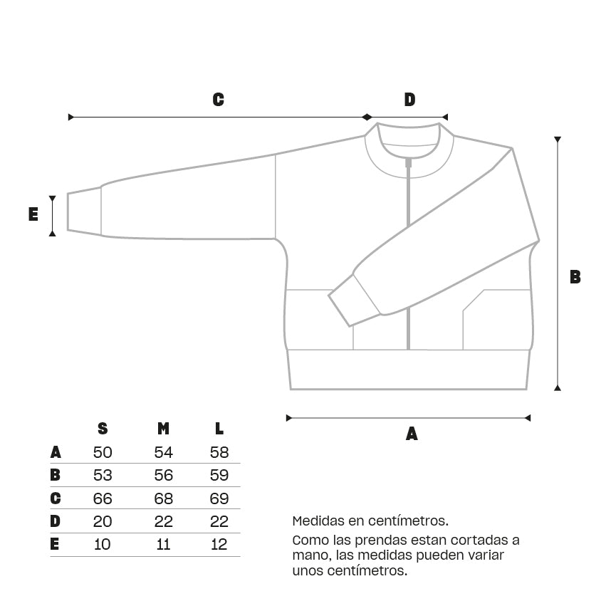 Jaqueta acolxada blanc cru