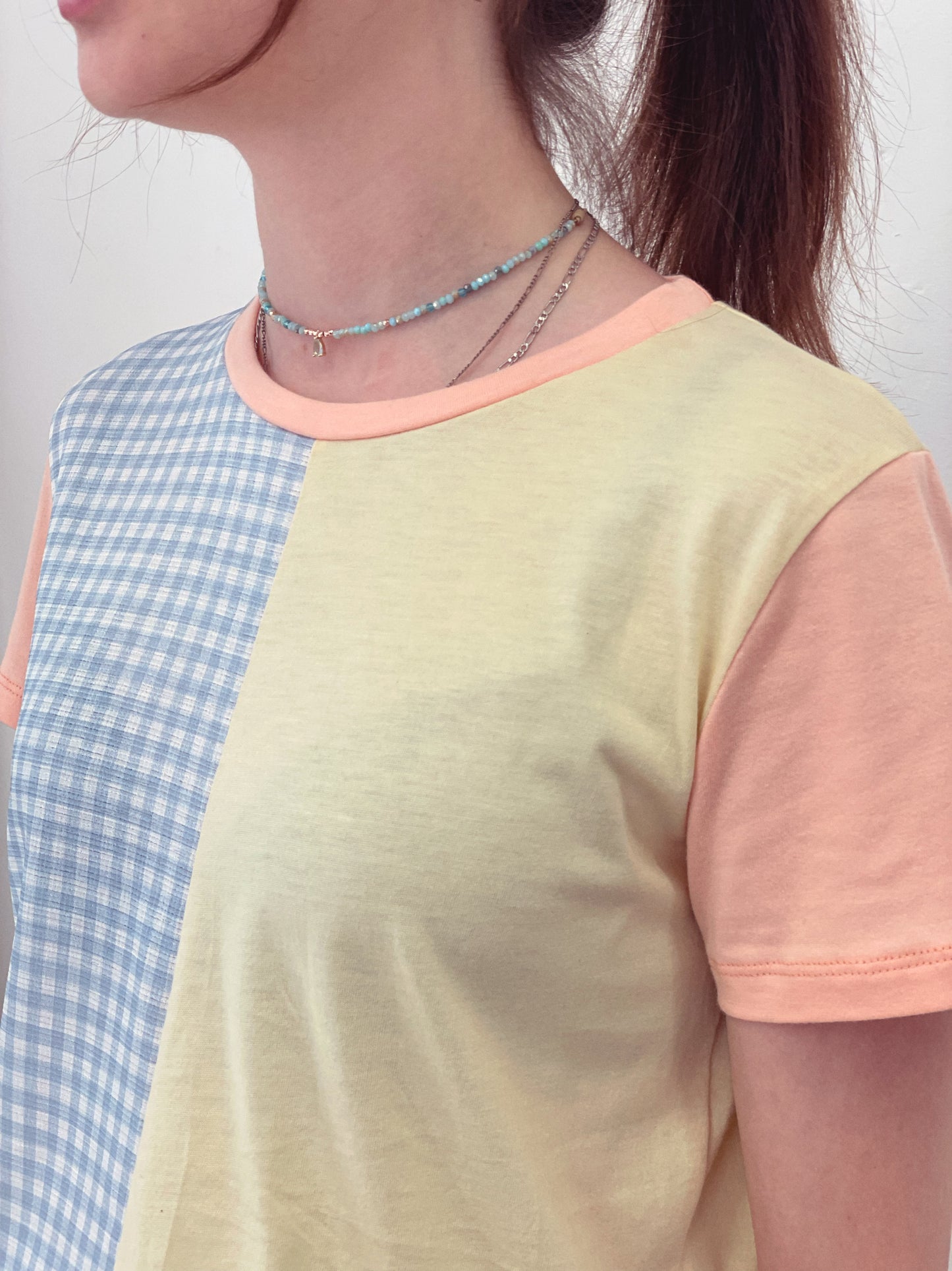 Camiseta Rita&Juliana pasteles vichy