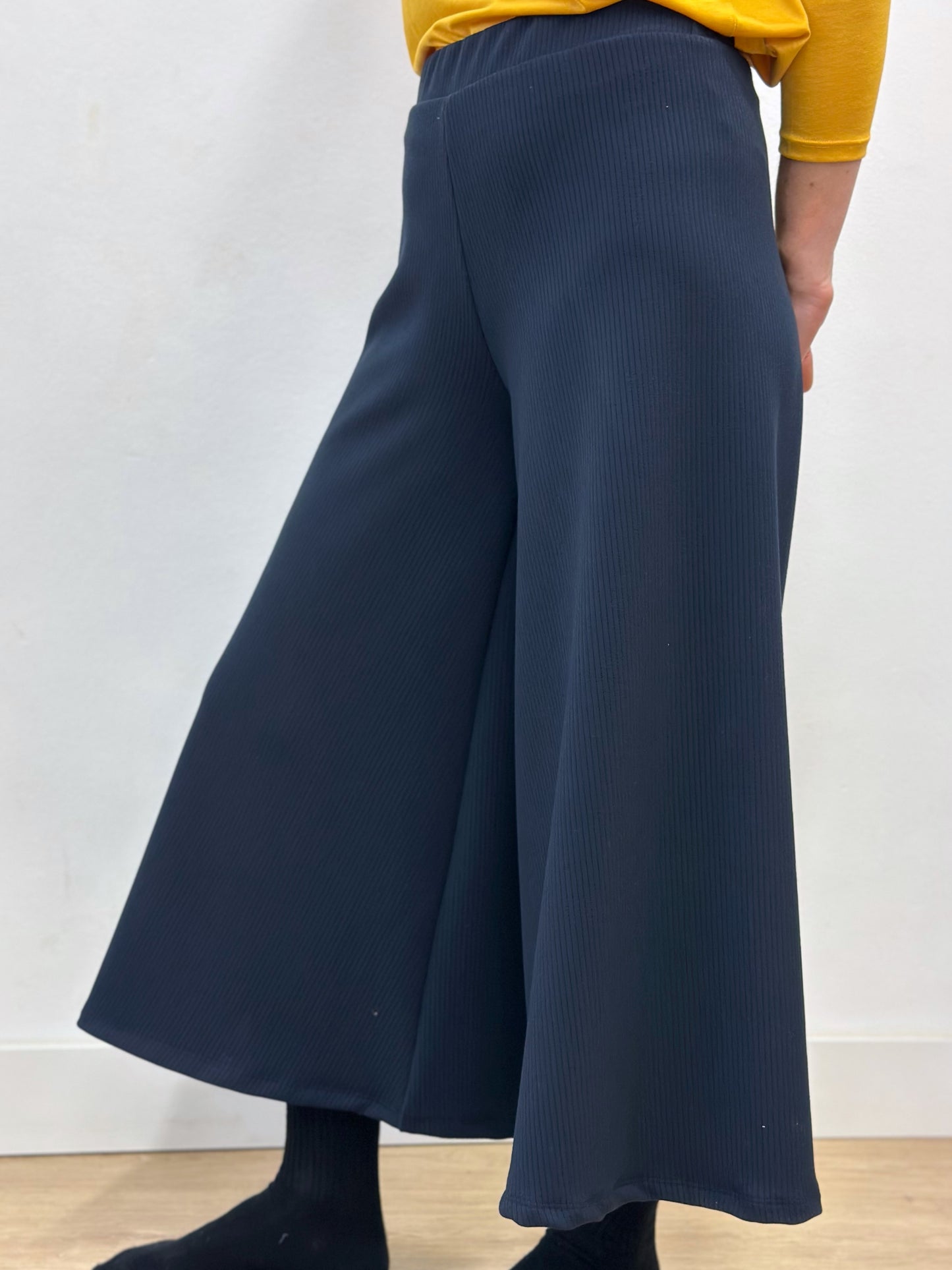Pantalons amples blaus gruixuts