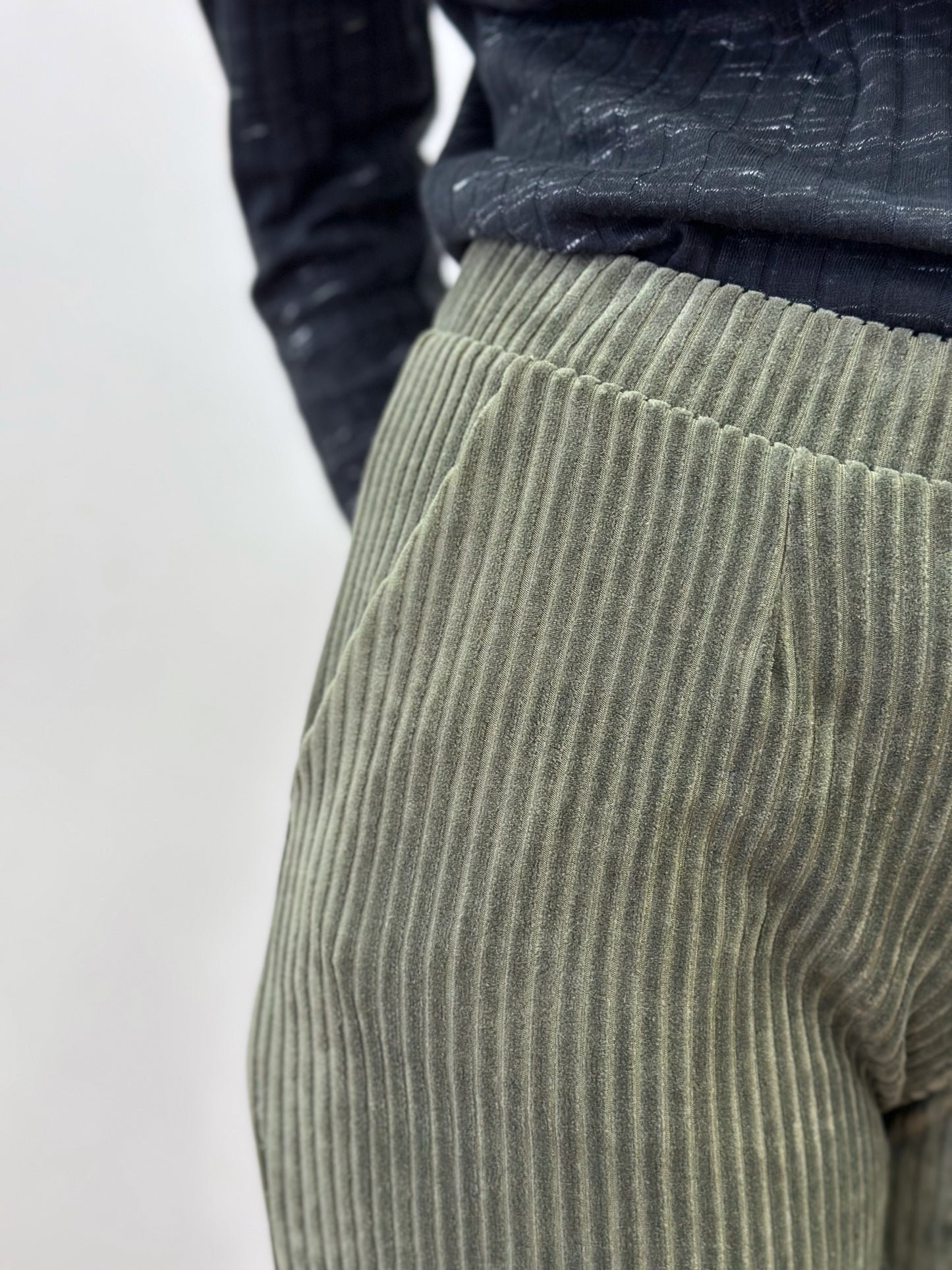 Pantalons de pana verds