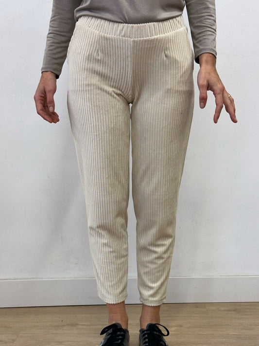 Pantalons de pana blancs