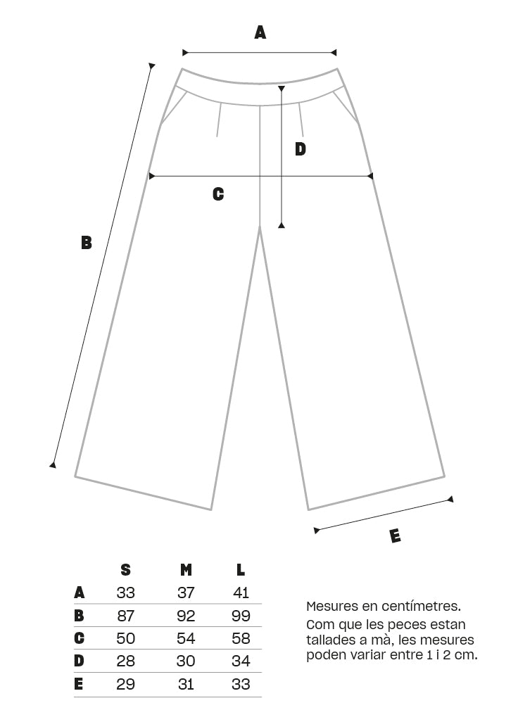 Pantalons rectes texà