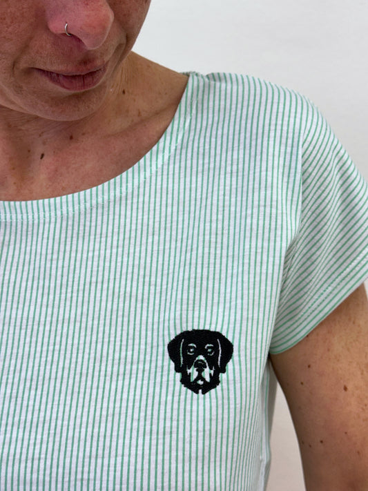 Samarreta gos ratlletes verdes