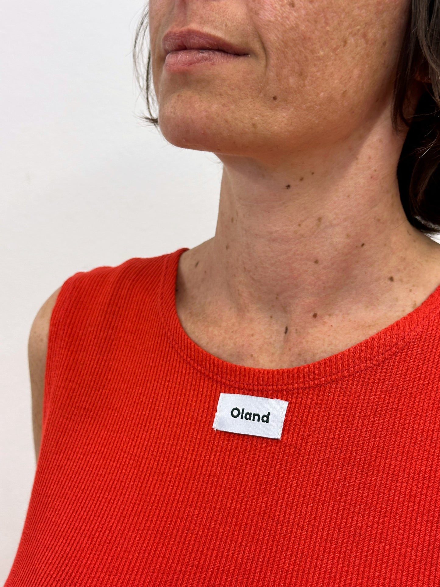 Vestit recte de tirants vermell