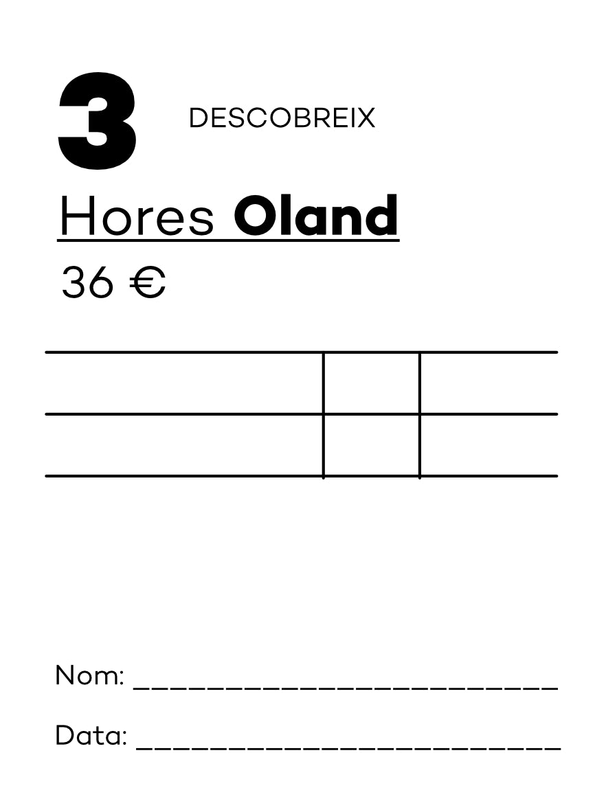Pack de 3h DESCOBREIX