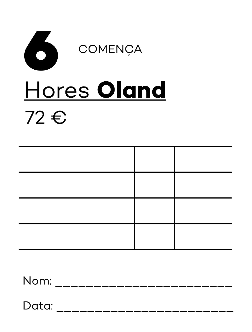 Pack de 6h COMENÇA