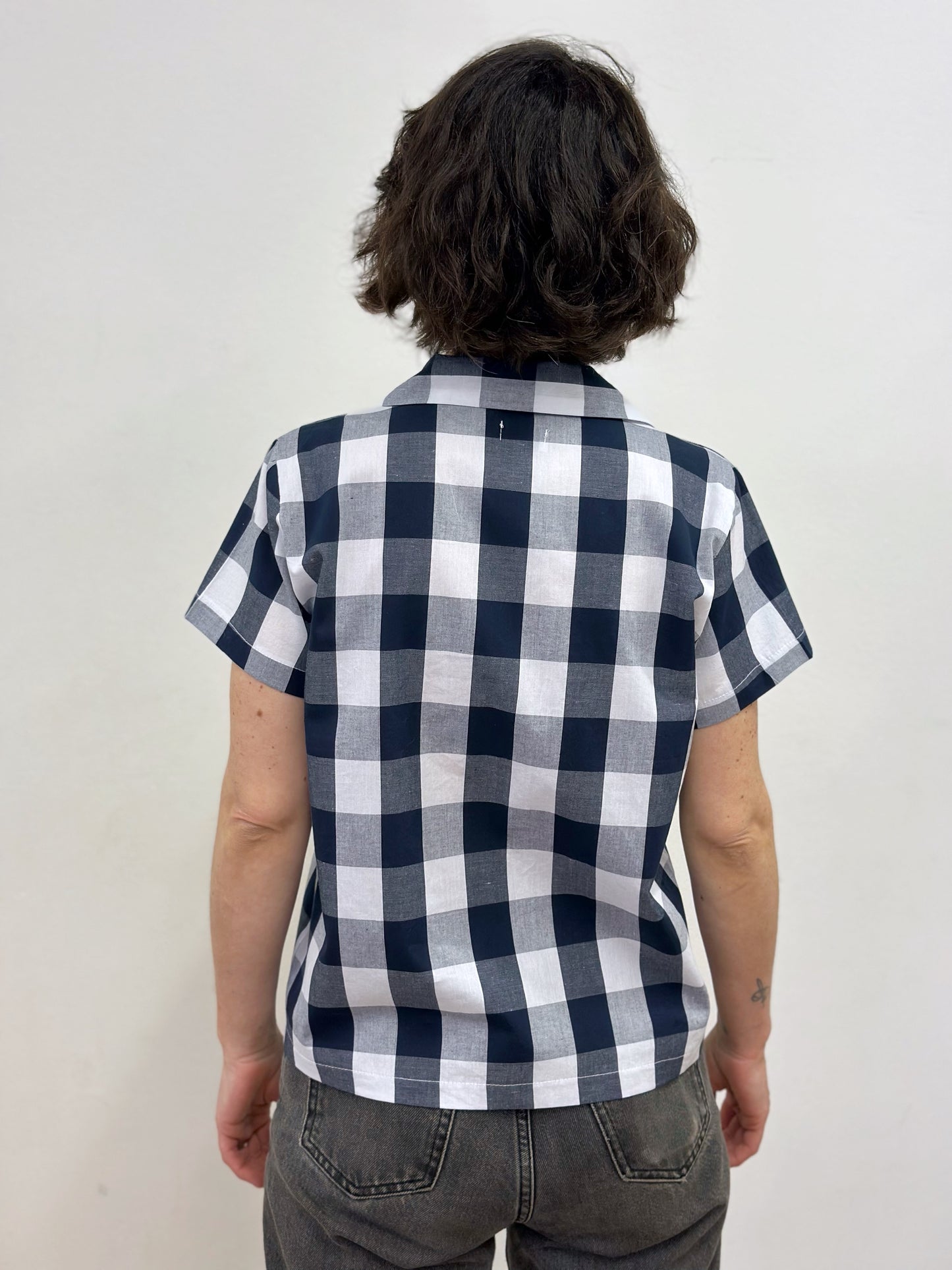 Camisa de quadres negres i blancs