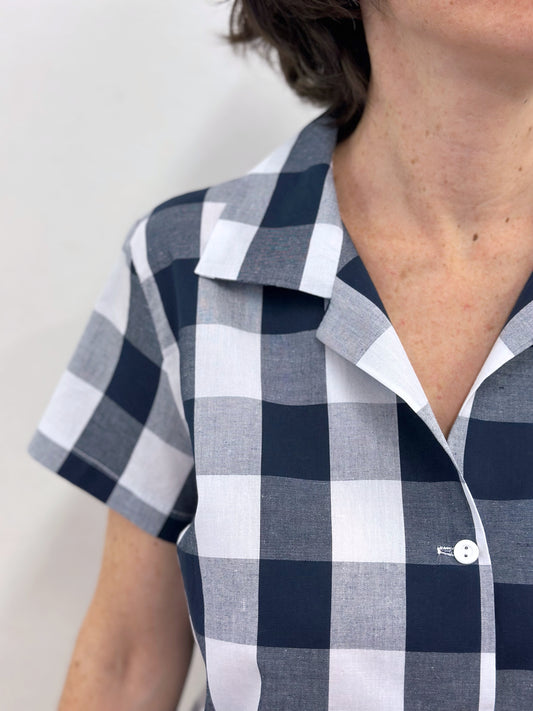 Camisa de quadres negres i blancs