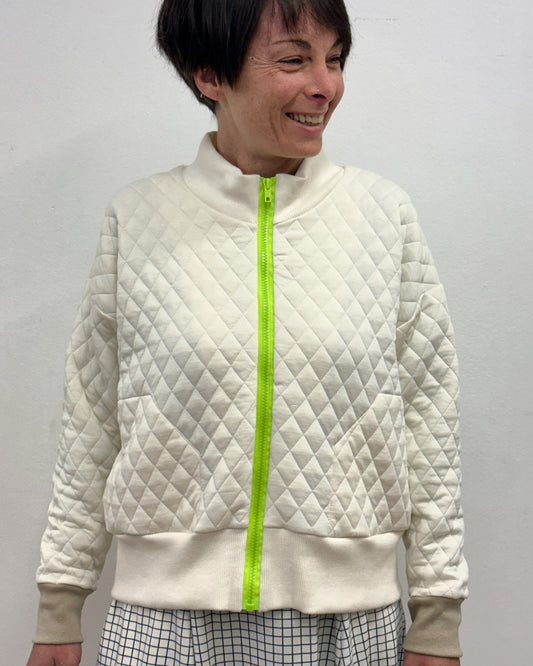 Jaqueta acolxada blanc cru