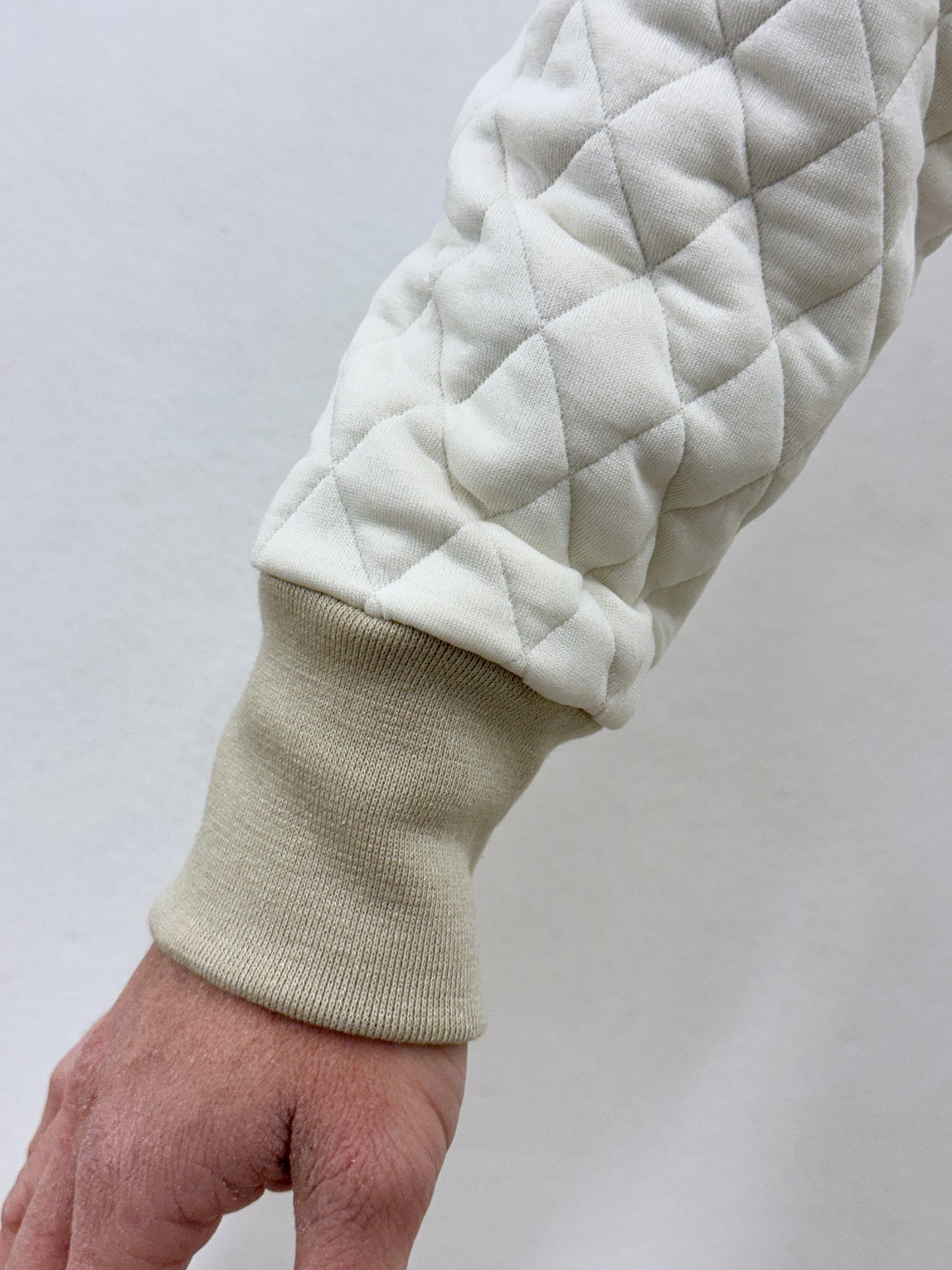 Jaqueta acolxada blanc cru