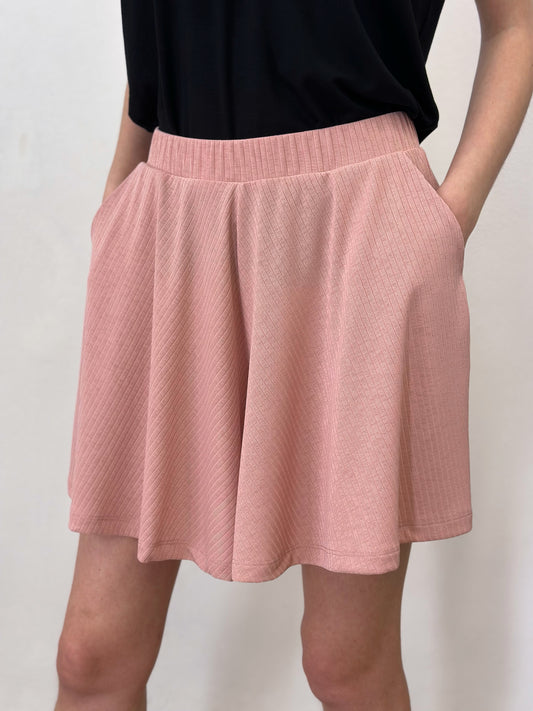 Faldilla pantaló curt rosa pal