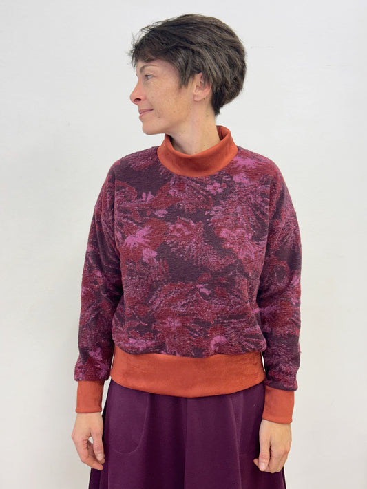 Jersei estampat de flors liles