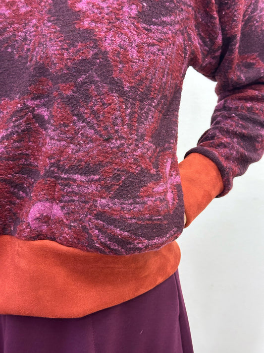 Jersei estampat de flors liles