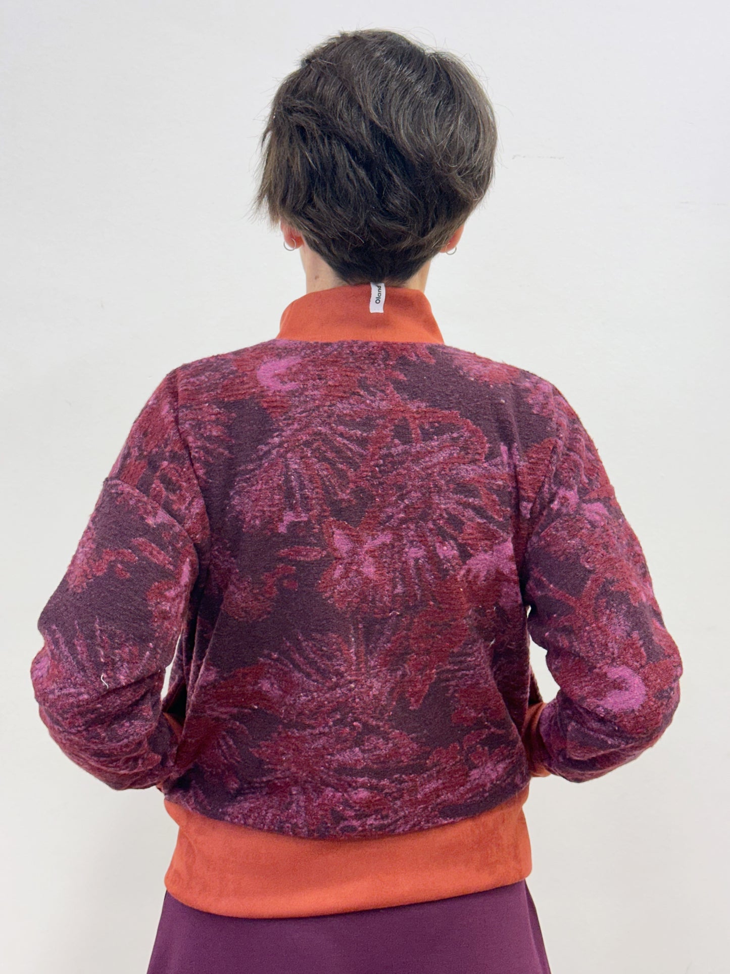 Jersei estampat de flors liles