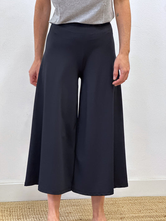 Pantalons amples de licra negres