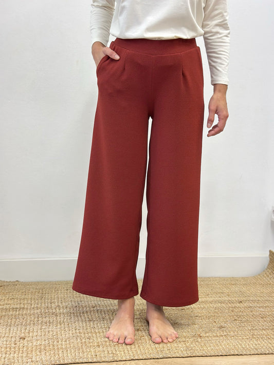 Pantalons rectes grana