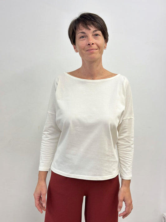Samarreta bàsica blanc cru