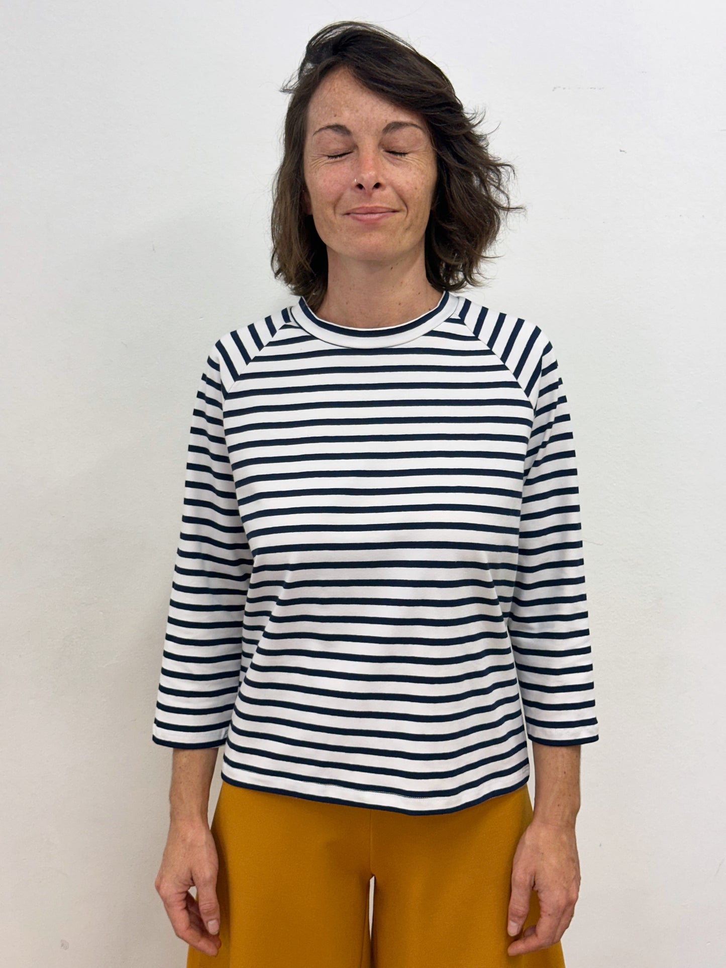 Samarreta raglan de ratlles