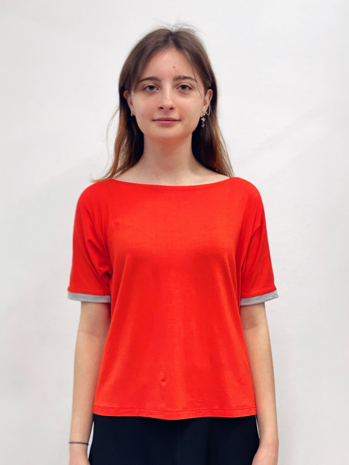 Camiseta manga corta naranja